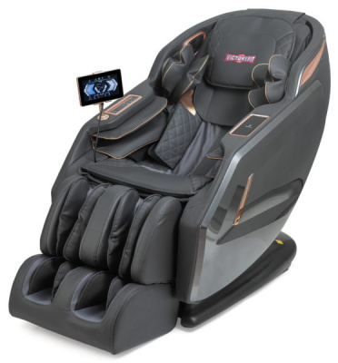 Массажное кресло Victoryfit VF-M91 (черный графит) L-образный массаж с нулевой гравитацией